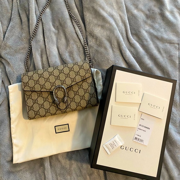 Gucci Handbags - Gucci Dionysus GG Supreme chain wallet
